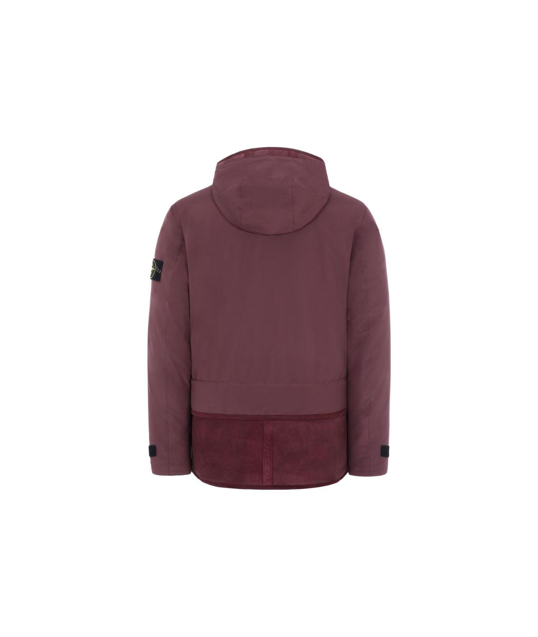 STONE ISLAND Бордовая куртка, фото 2