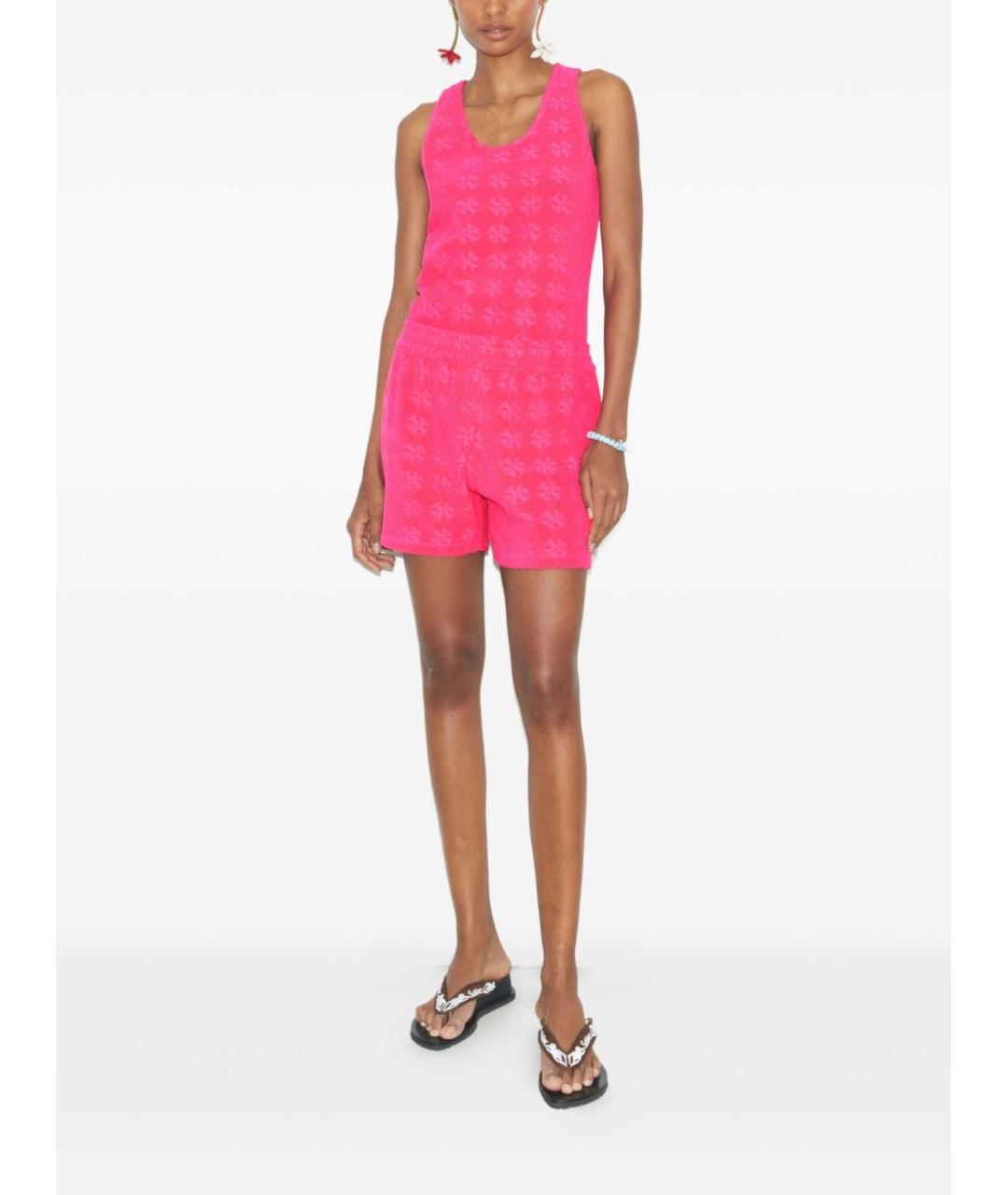 TORY BURCH Розовая хлопковая майка, фото 2