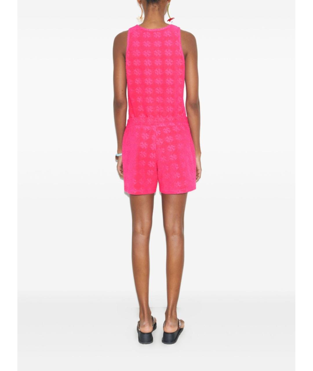 TORY BURCH Розовая хлопковая майка, фото 4