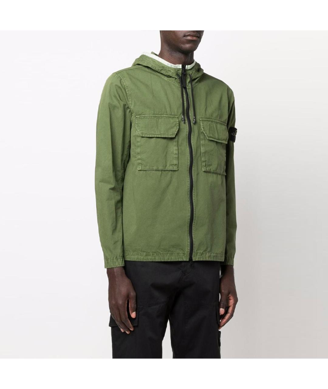 STONE ISLAND Зеленая куртка, фото 3