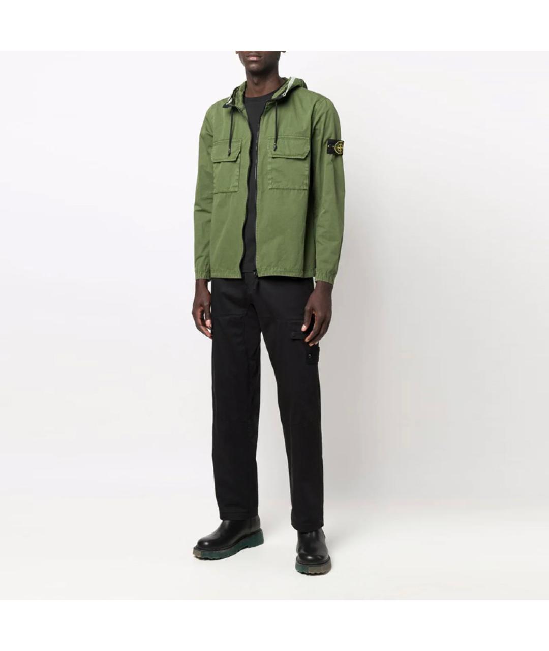 STONE ISLAND Зеленая куртка, фото 4
