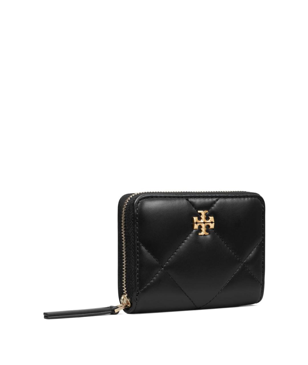 TORY BURCH Черный кожаный кошелек, фото 2