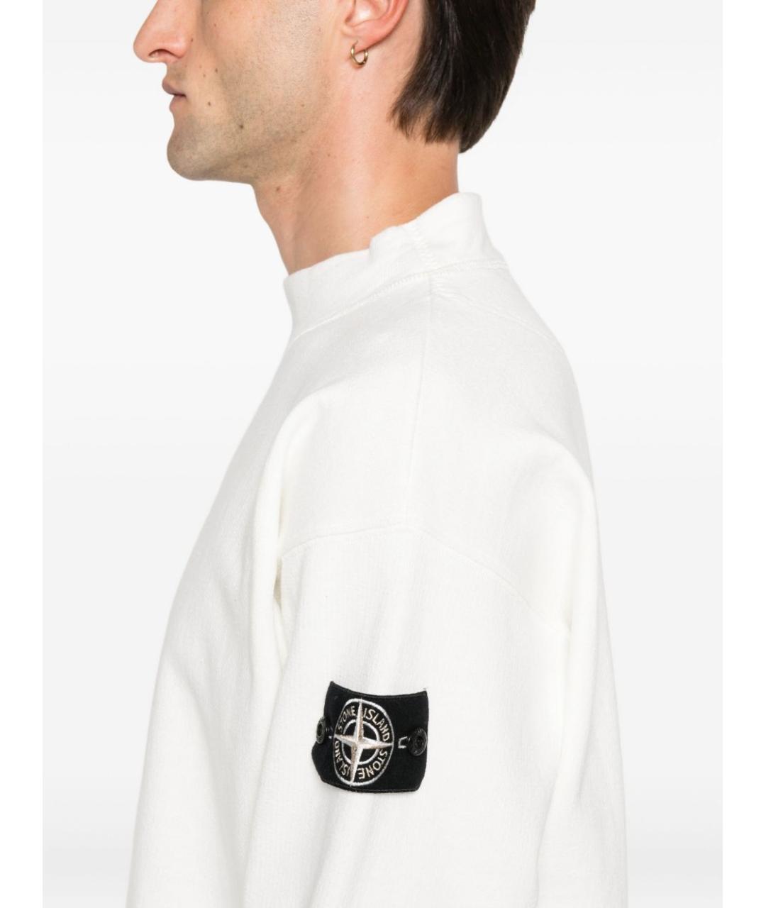 STONE ISLAND Белый джемпер / свитер, фото 3