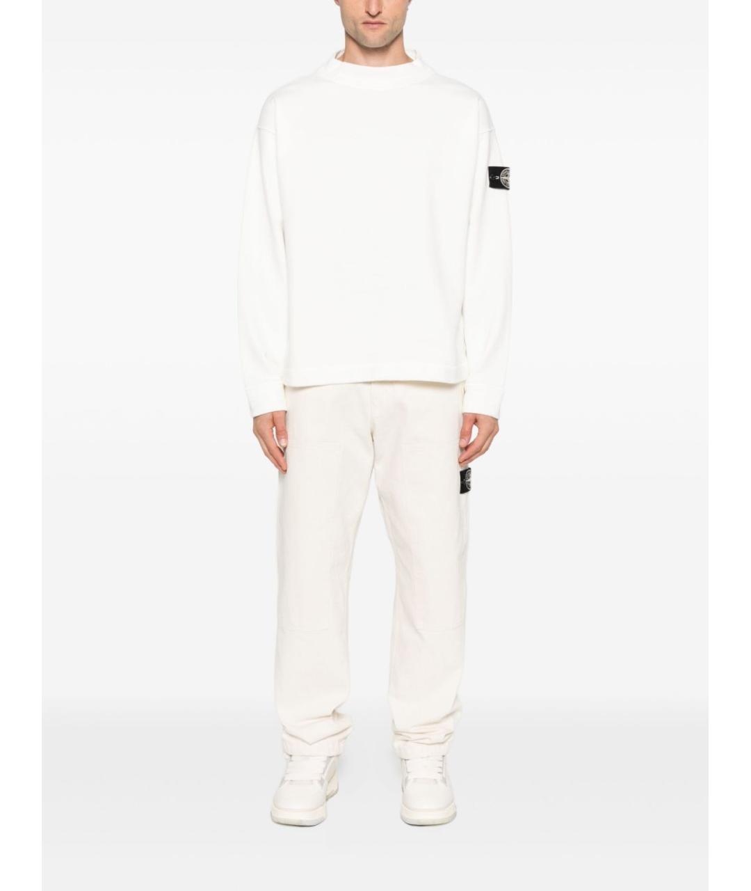STONE ISLAND Белый джемпер / свитер, фото 2