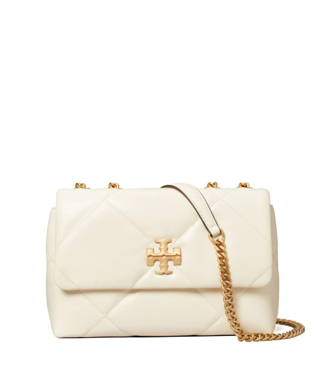 TORY BURCH Белая кожаная сумка через плечо, фото 1