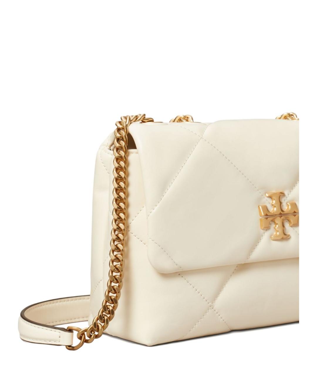 TORY BURCH Белая кожаная сумка через плечо, фото 2
