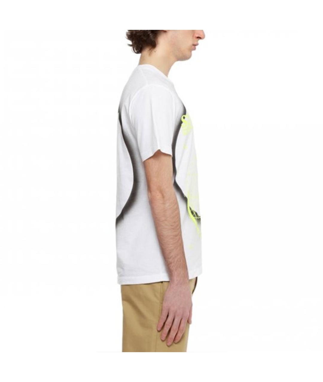 STONE ISLAND Белая хлопковая футболка, фото 5