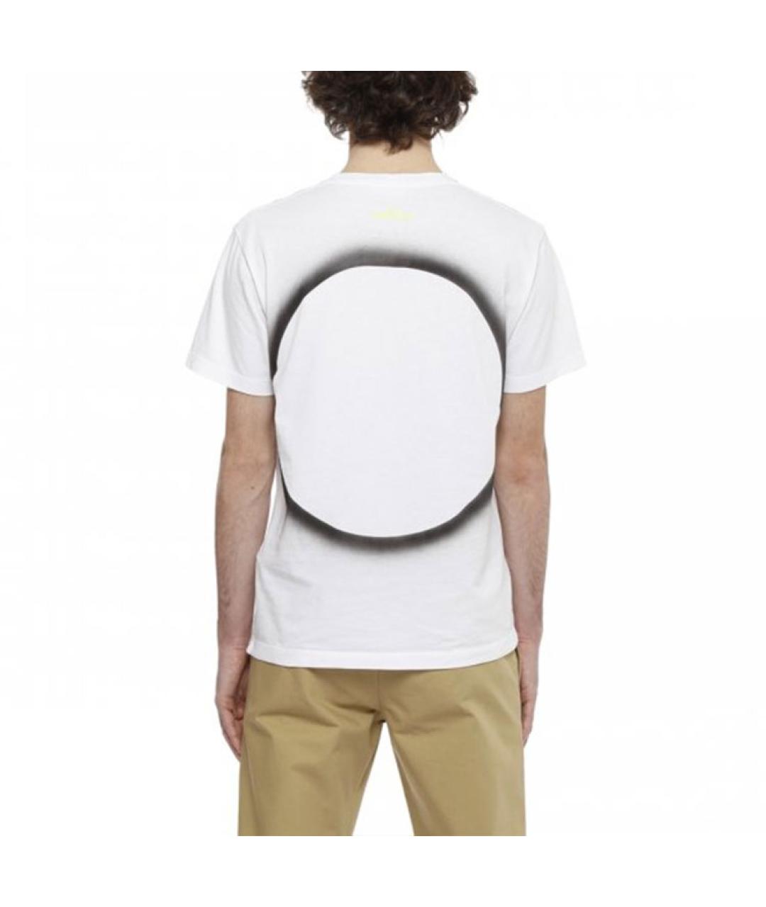 STONE ISLAND Белая хлопковая футболка, фото 4