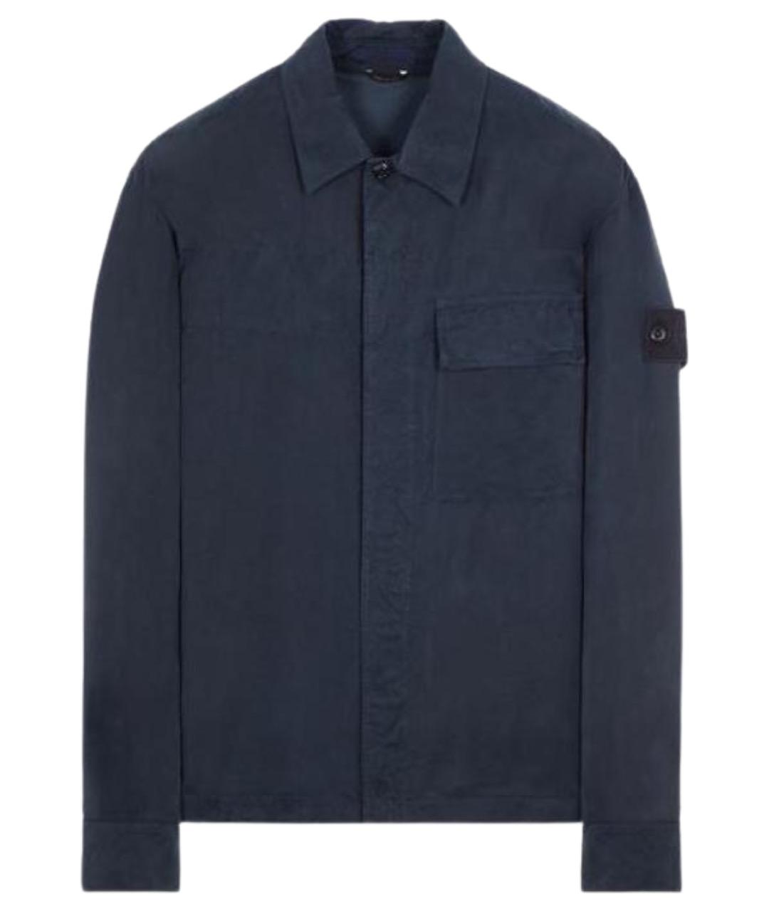 STONE ISLAND Синяя хлопковая кэжуал рубашка, фото 1