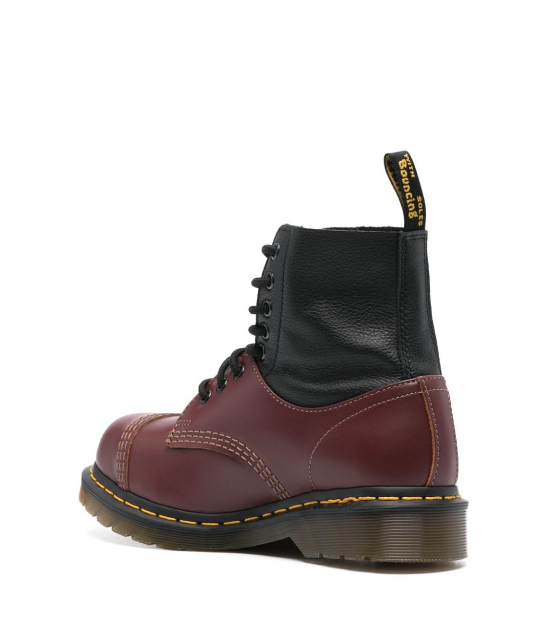 MM6 MAISON MARGIELA Бордовые кожаные ботинки, фото 3