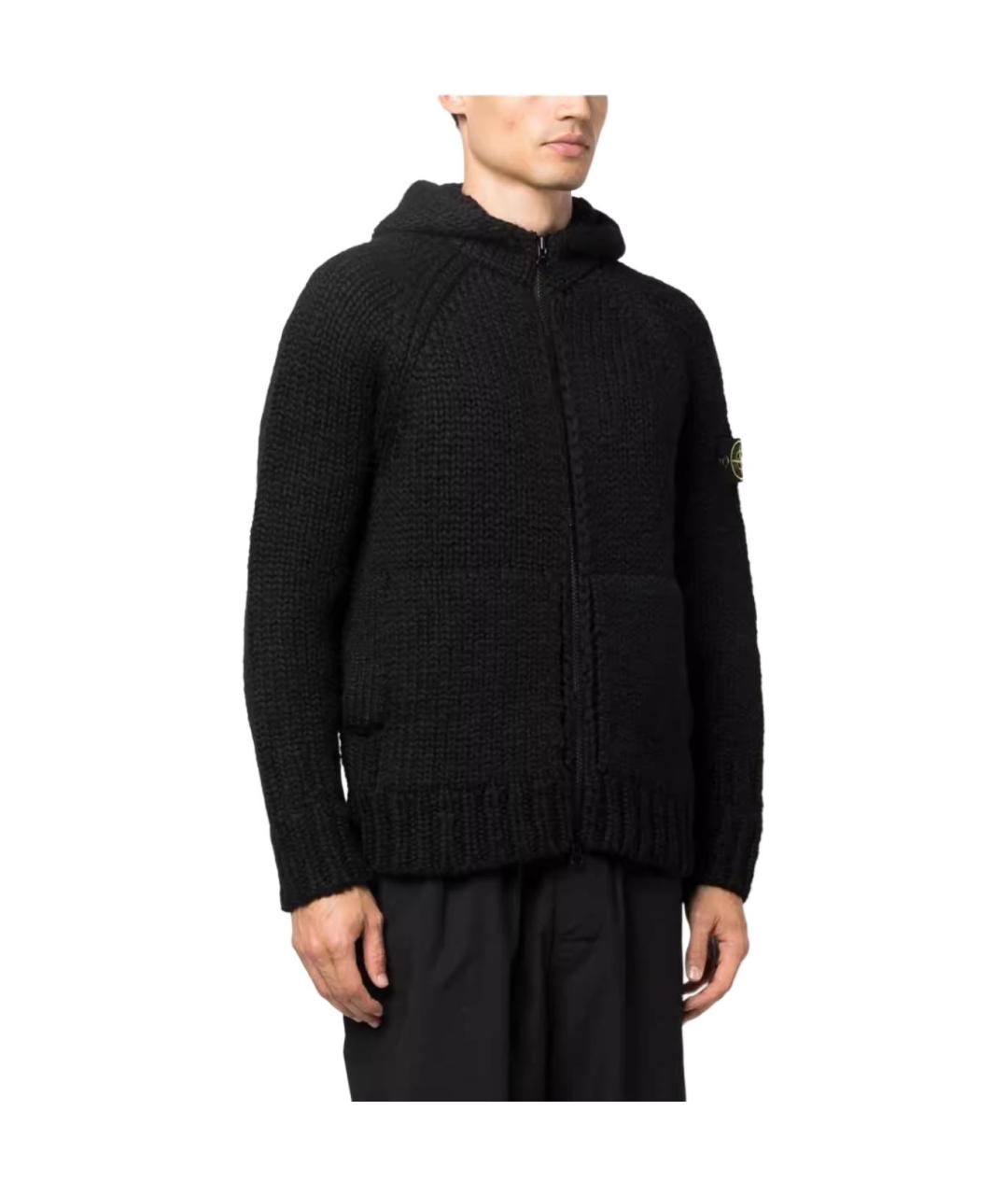 STONE ISLAND Черная куртка, фото 4
