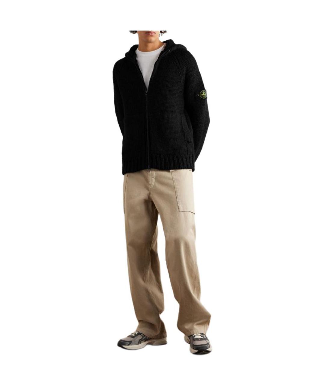 STONE ISLAND Черная куртка, фото 3