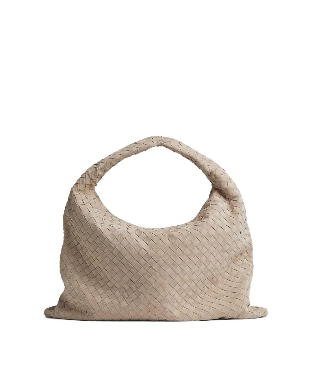 BOTTEGA VENETA Бежевая замшевая сумка тоут, фото 2