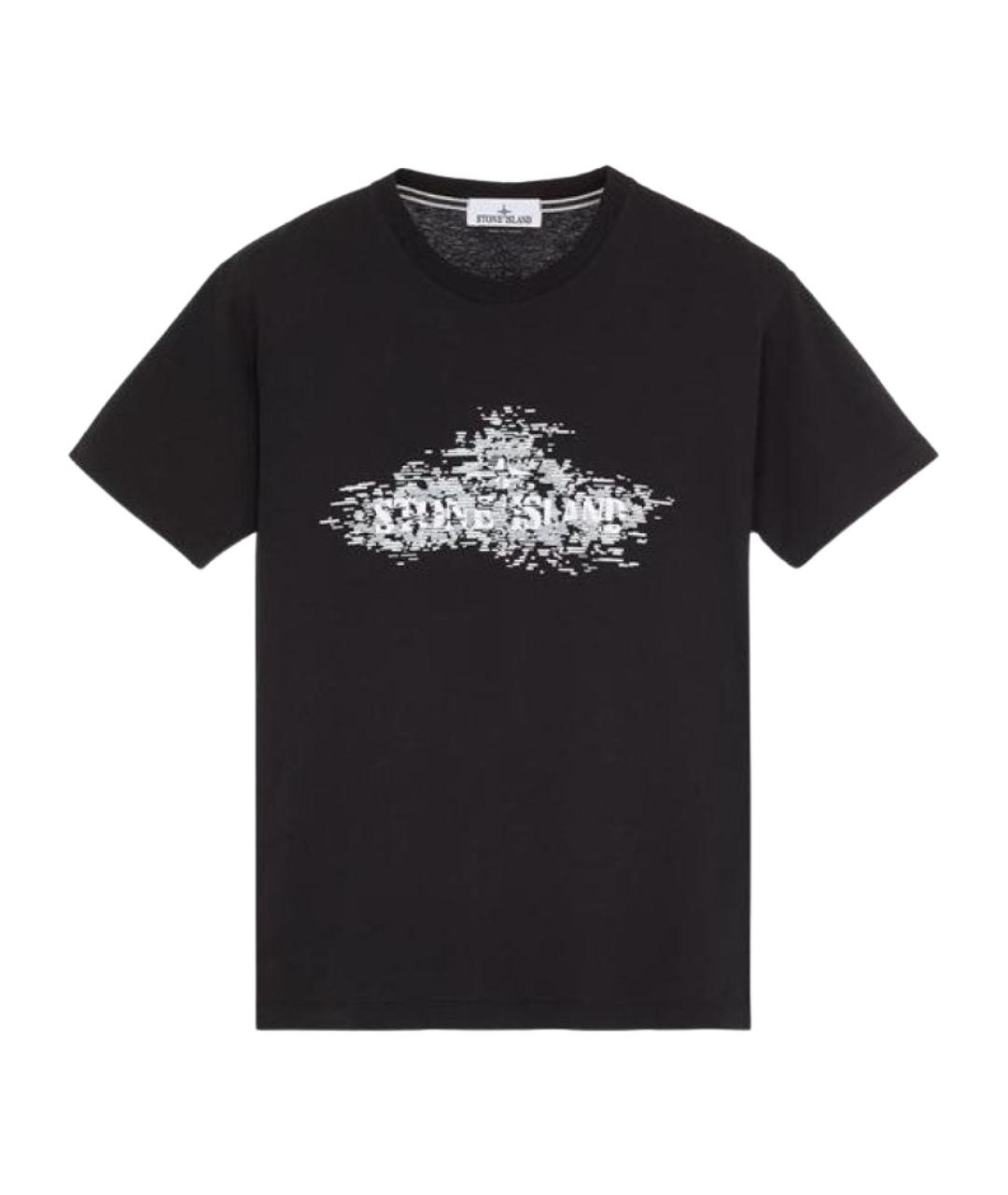 STONE ISLAND Черная футболка, фото 1