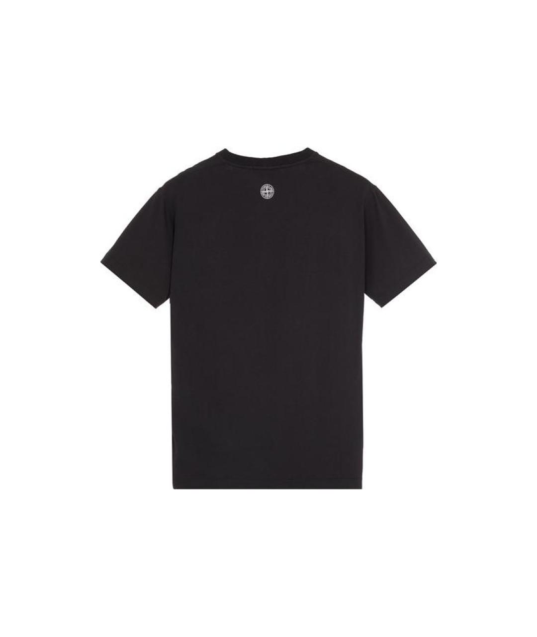 STONE ISLAND Черная футболка, фото 2