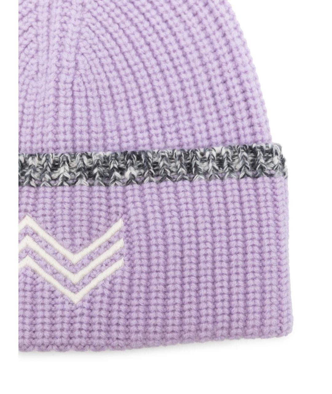 MISSONI Фиолетовая шерстяная шапка, фото 2