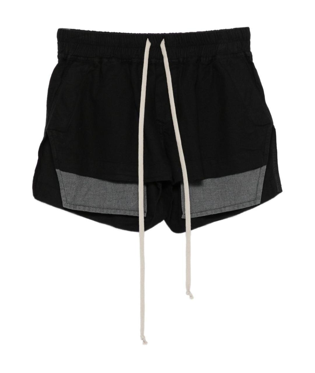 RICK OWENS DRKSHDW Черные хлопковые шорты, фото 1