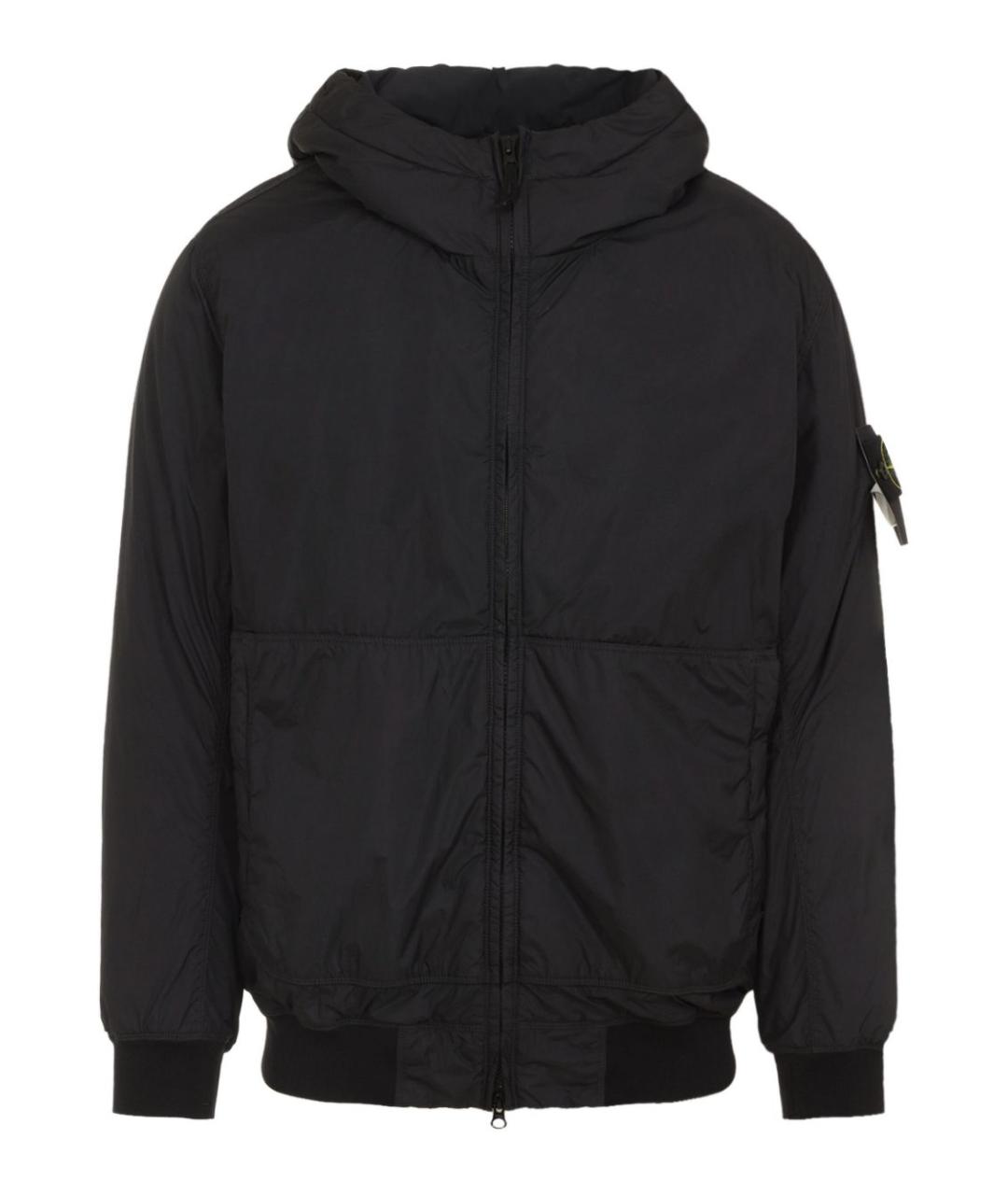 STONE ISLAND Черная полиамидовая куртка, фото 1