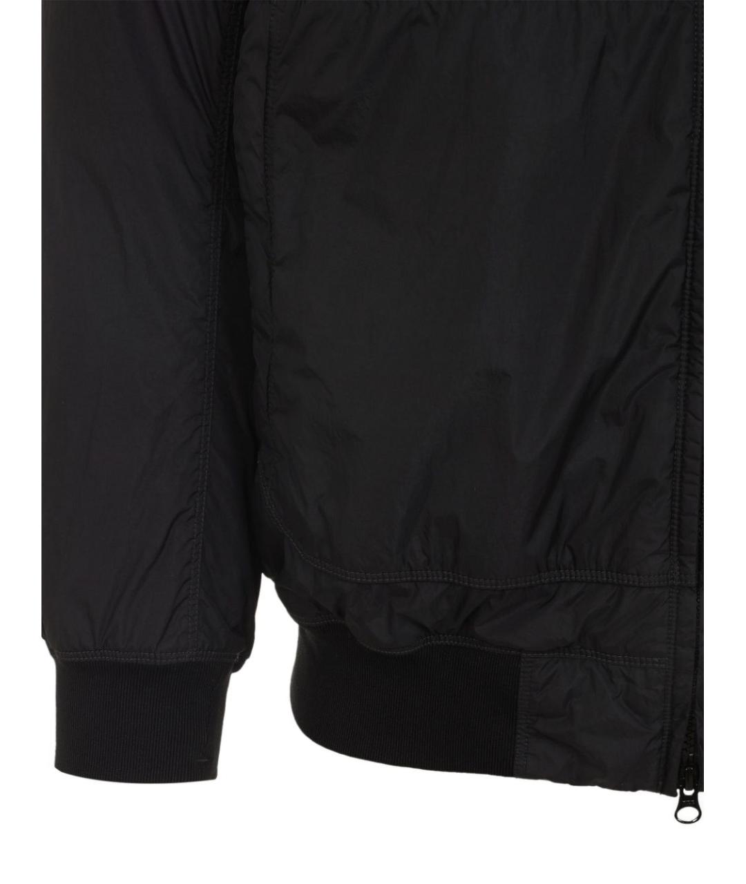 STONE ISLAND Черная полиамидовая куртка, фото 3