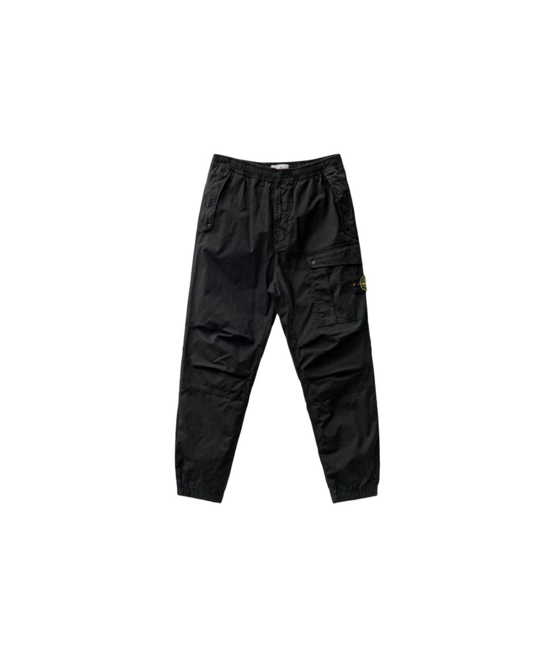 STONE ISLAND Черные повседневные брюки, фото 6