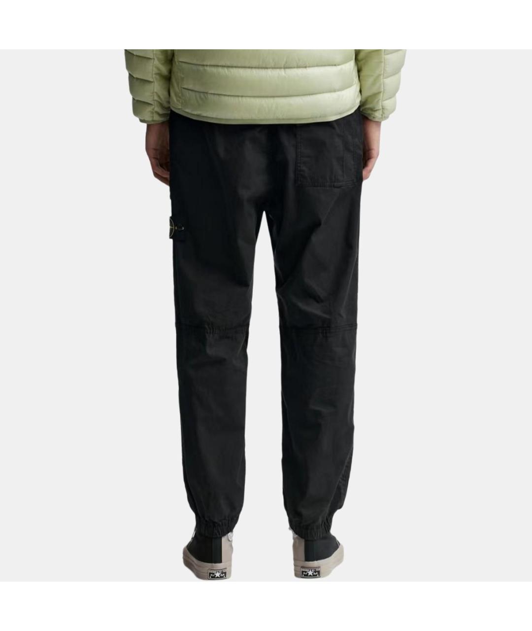 STONE ISLAND Черные повседневные брюки, фото 3