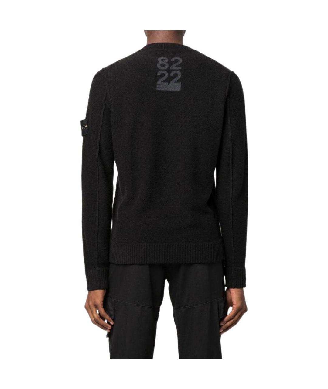 STONE ISLAND Черный джемпер / свитер, фото 4