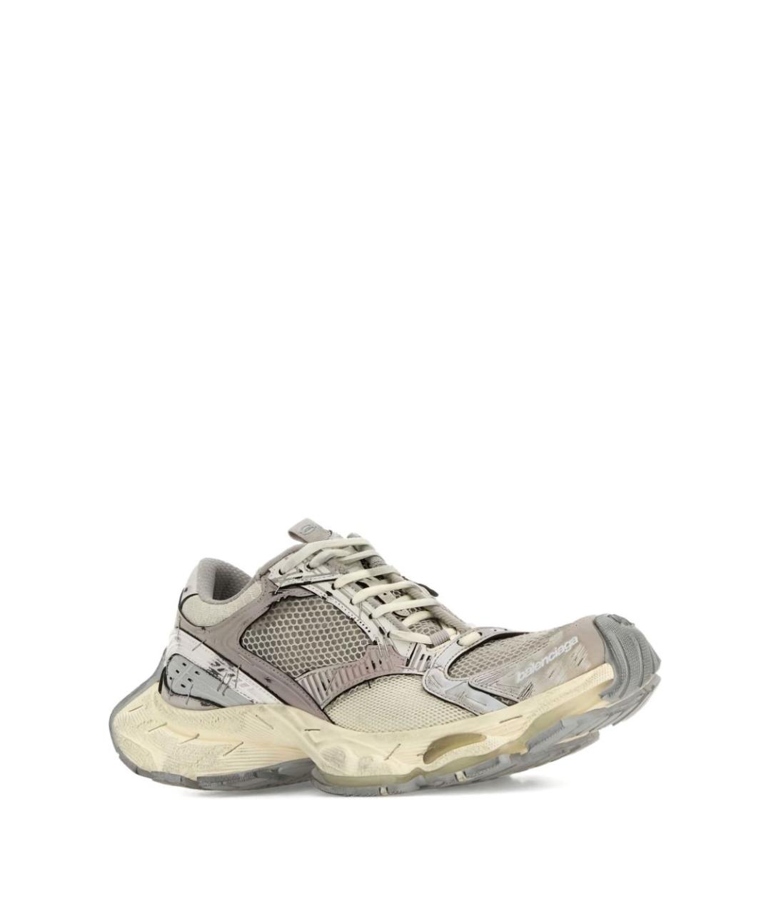 BALENCIAGA Бежевые синтетические низкие кроссовки / кеды, фото 2