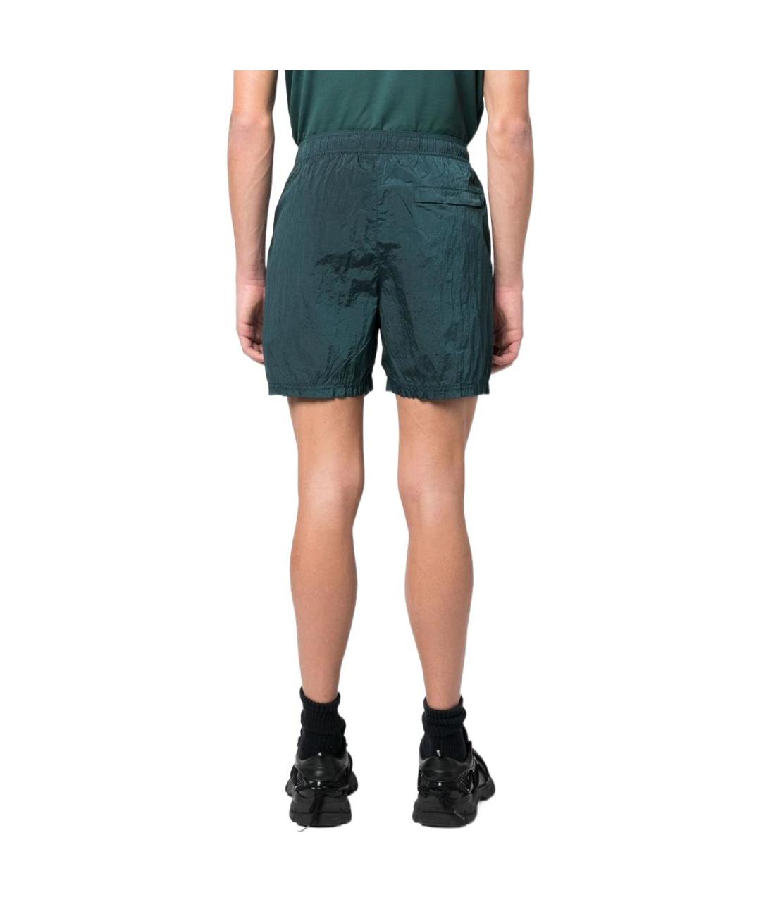 STONE ISLAND Зеленые шорты, фото 3