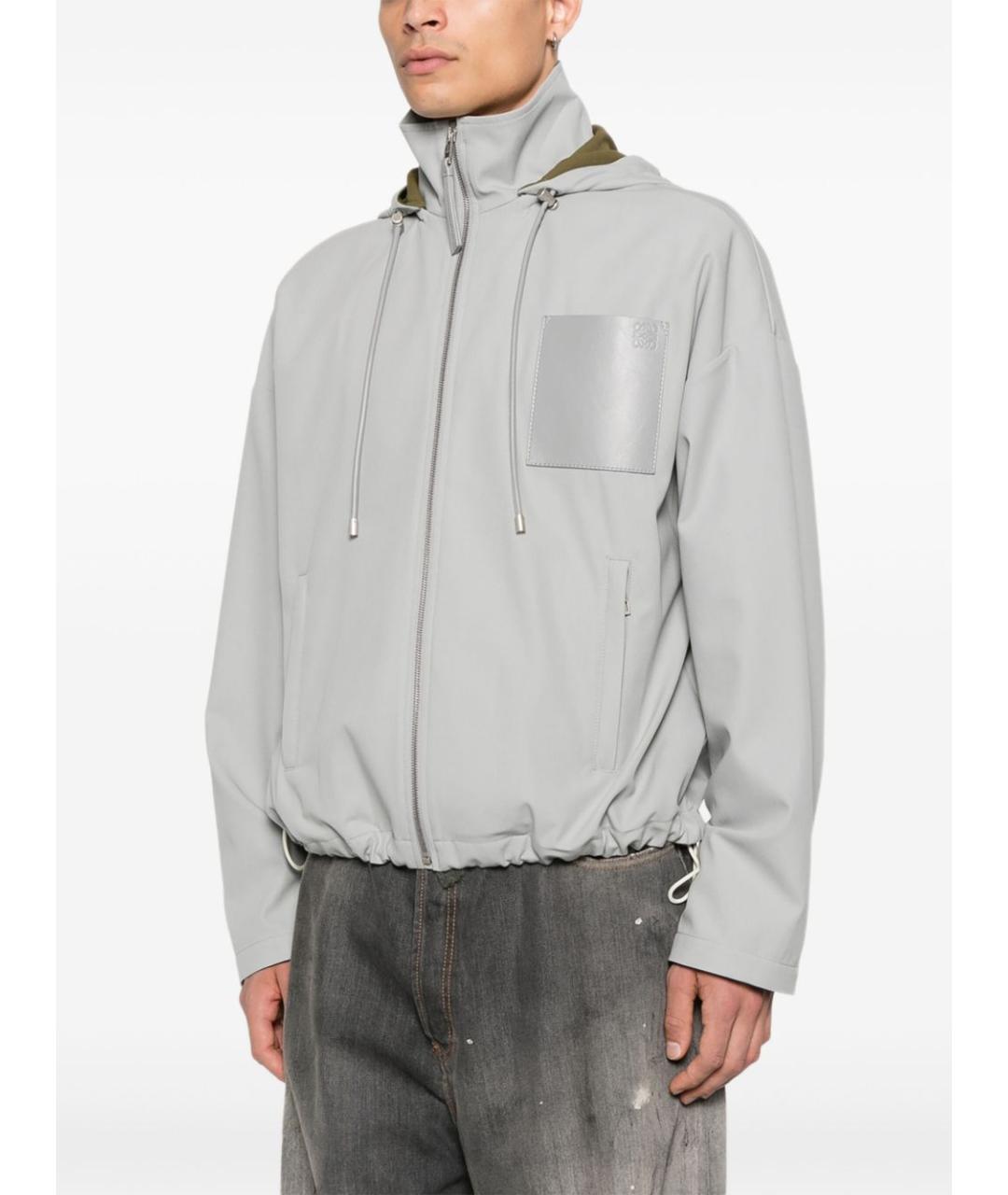 LOEWE Серая полиамидовая куртка, фото 6