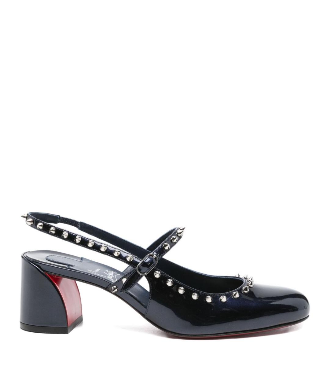 CHRISTIAN LOUBOUTIN Синие туфли из лакированной кожи, фото 1