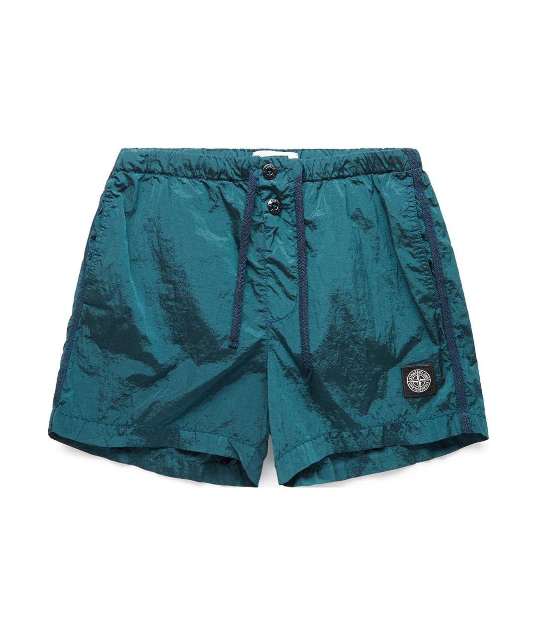 STONE ISLAND Зеленые шорты, фото 1