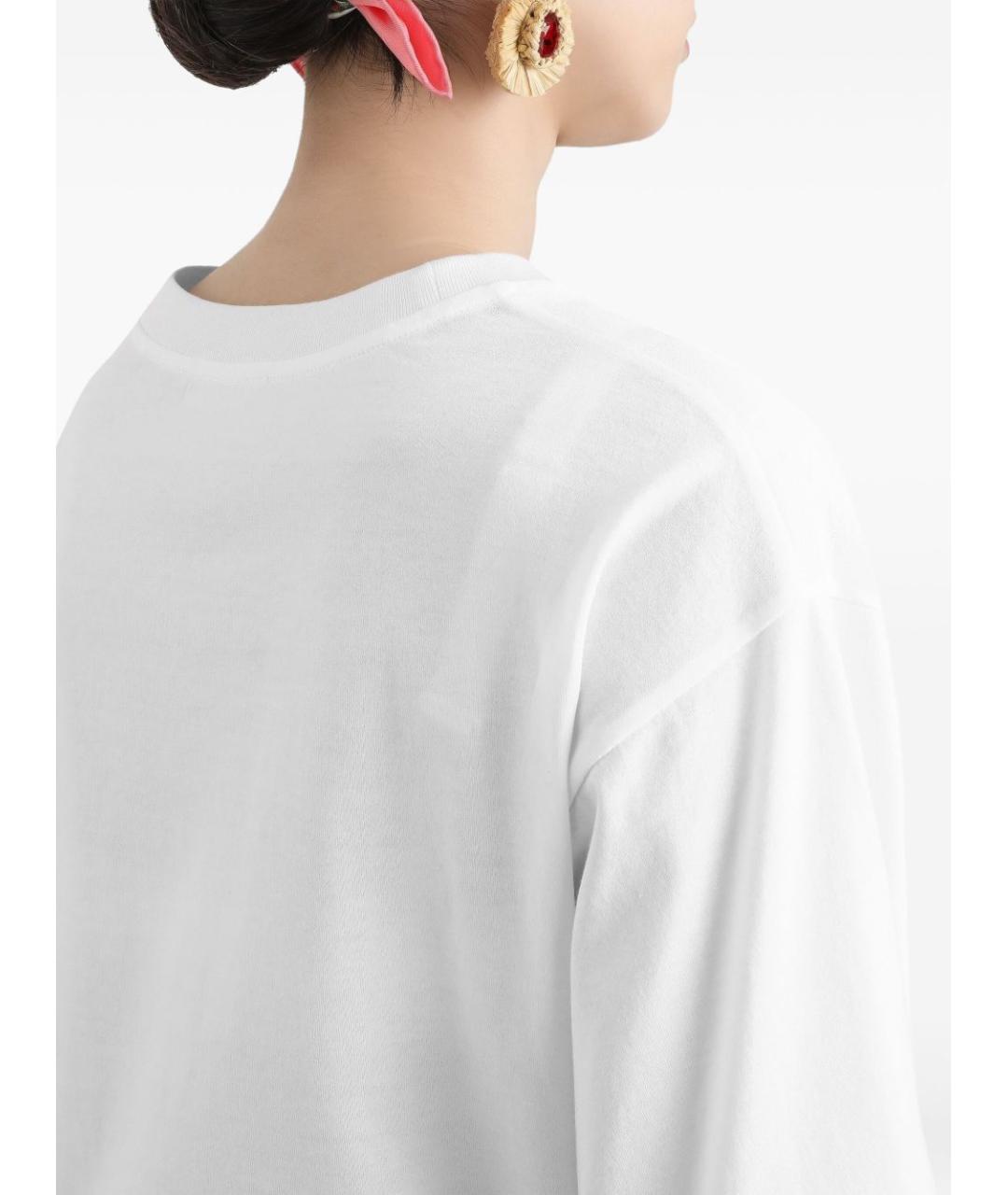 DOLCE&GABBANA Белая хлопковая футболка, фото 4