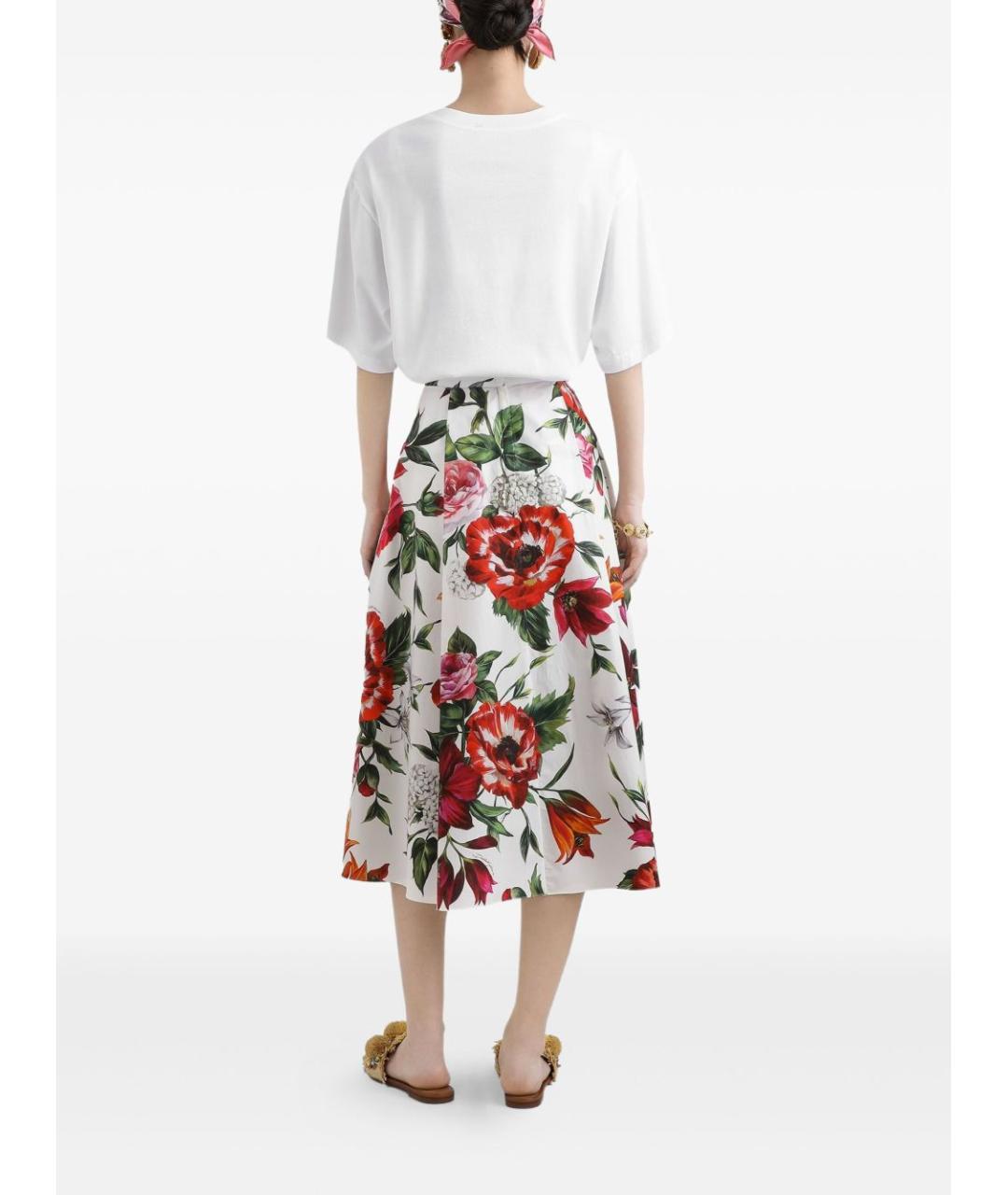 DOLCE&GABBANA Белая хлопковая футболка, фото 2