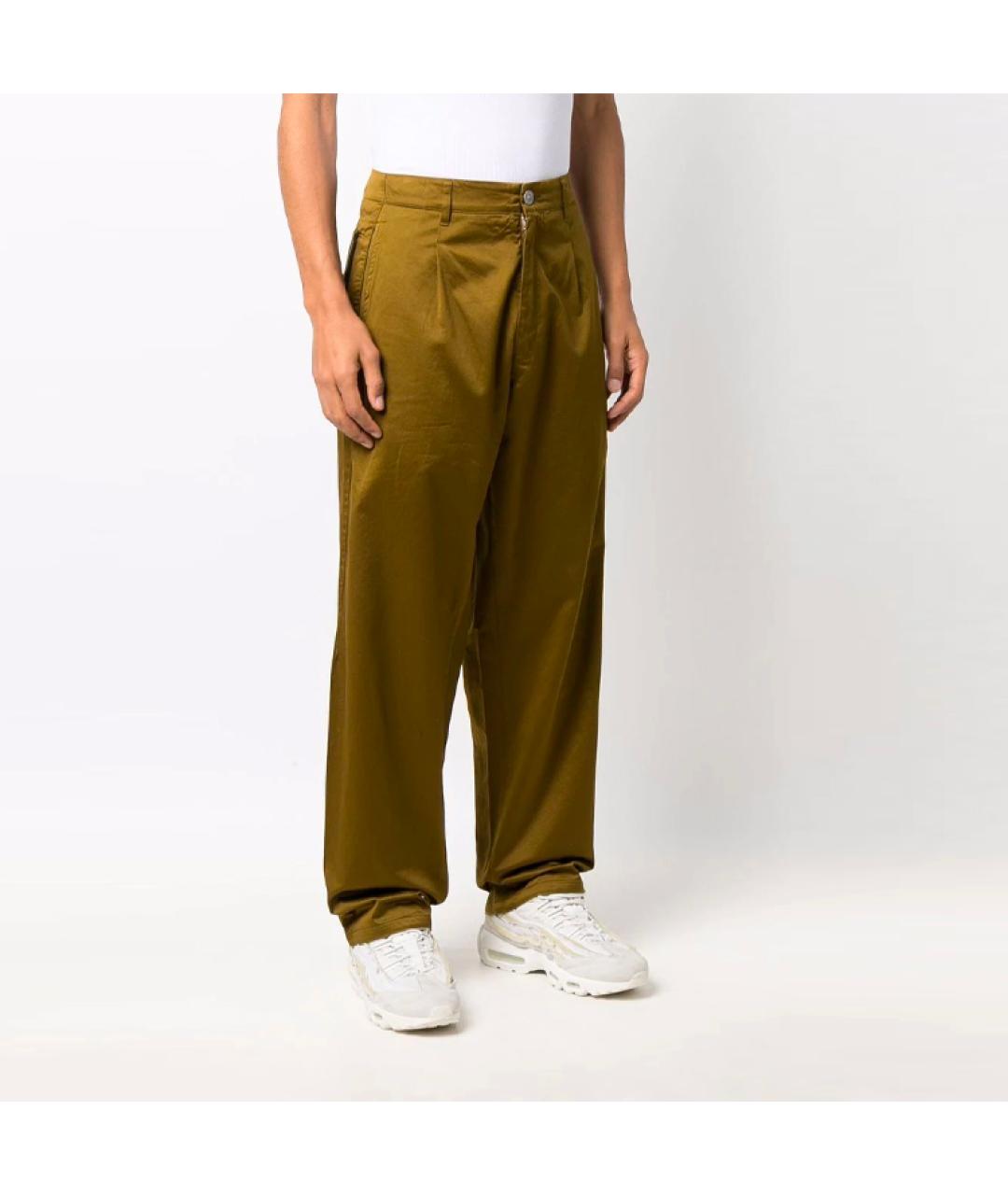 STONE ISLAND Зеленые повседневные брюки, фото 4