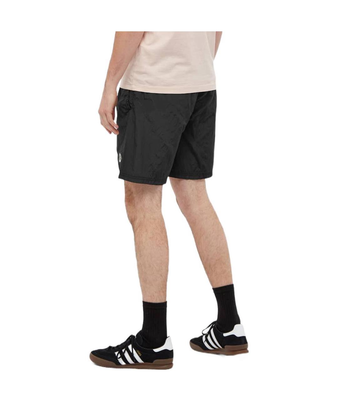 STONE ISLAND Черные шорты, фото 3