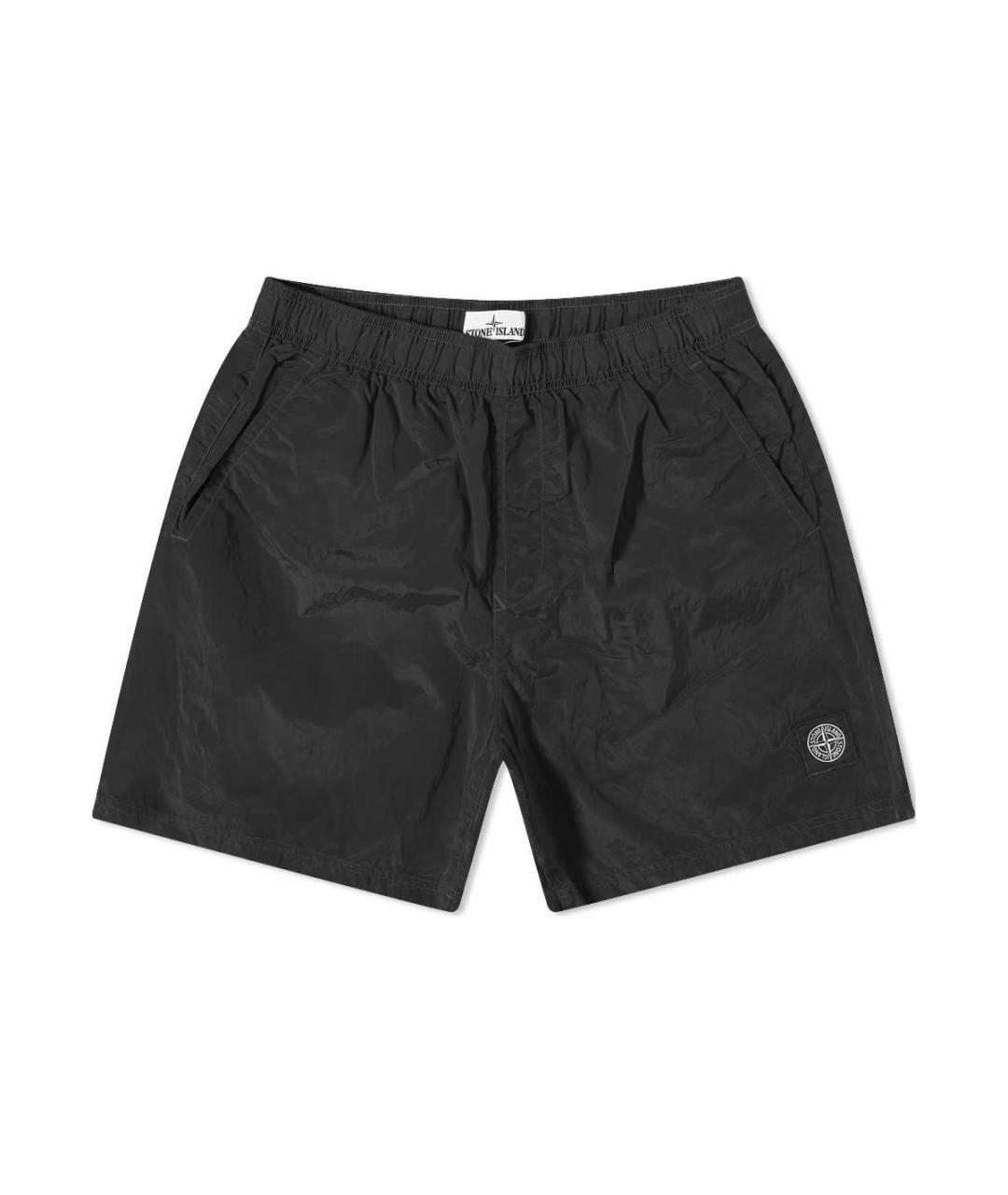 STONE ISLAND Черные шорты, фото 1