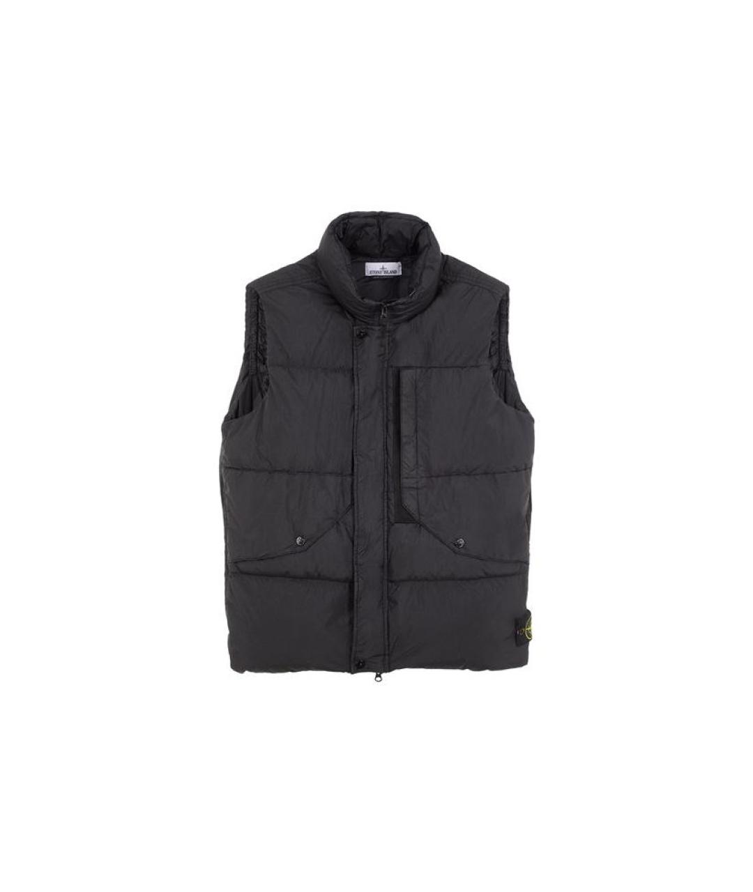 STONE ISLAND Черный жилет, фото 1