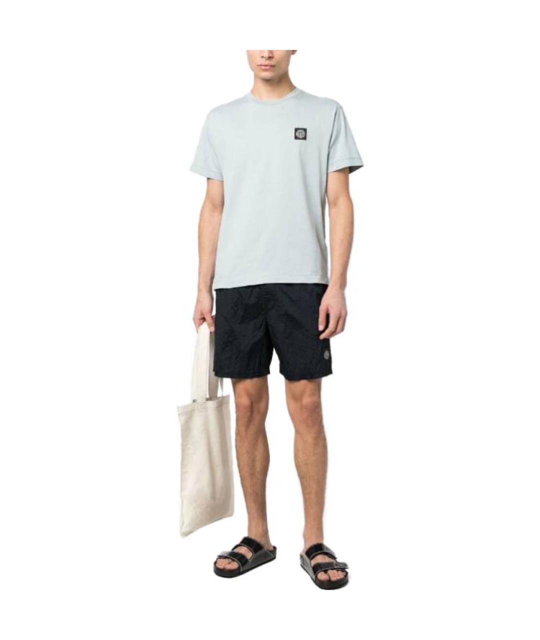 STONE ISLAND Голубая футболка, фото 2