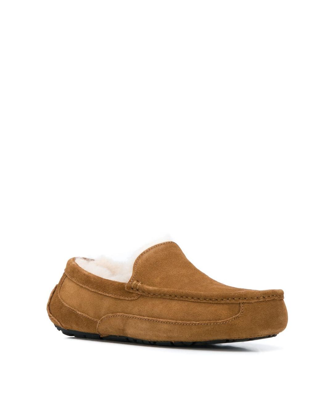UGG AUSTRALIA Бежевые замшевые мокасины, фото 2