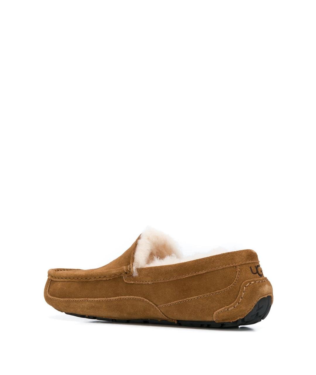 UGG AUSTRALIA Бежевые замшевые мокасины, фото 3