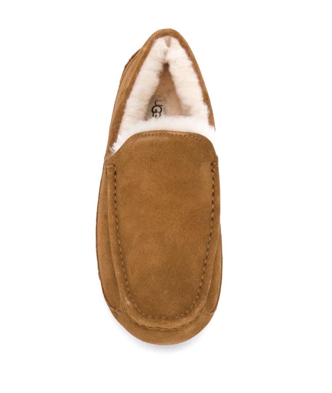 UGG AUSTRALIA Бежевые замшевые мокасины, фото 4