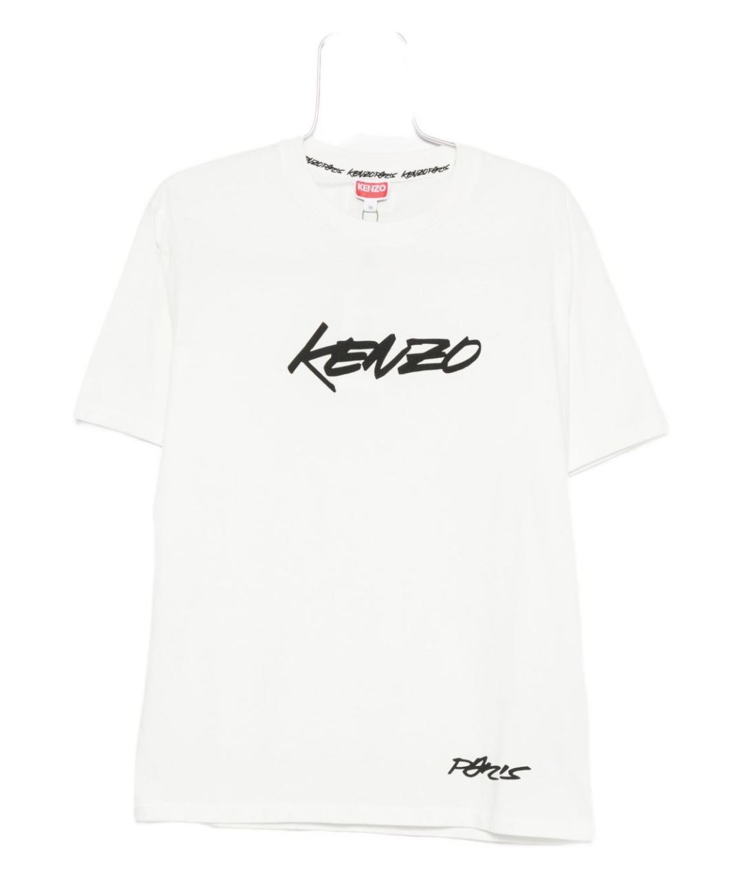 KENZO Белая хлопковая футболка, фото 1