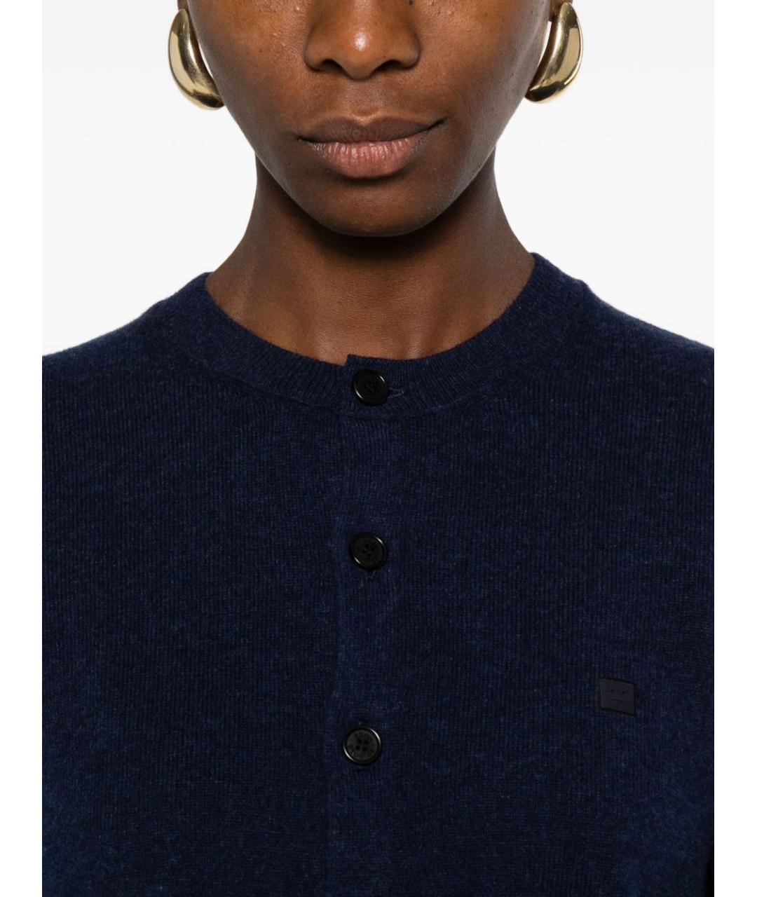 ACNE STUDIOS Темно-синий кардиган, фото 2