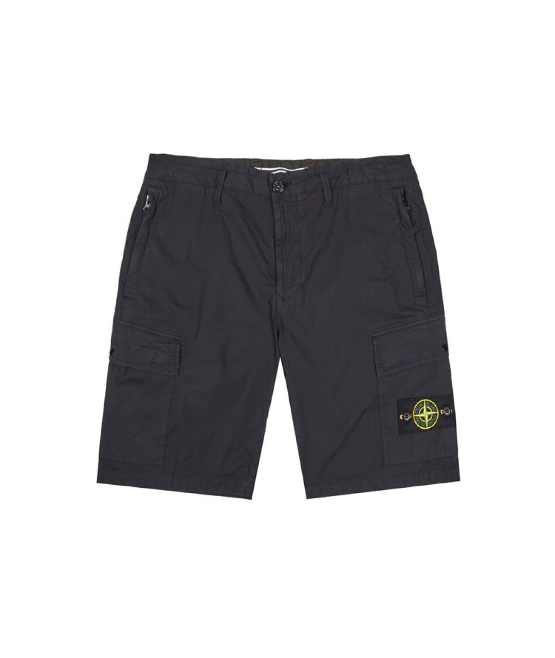 STONE ISLAND Темно-синие шорты, фото 1