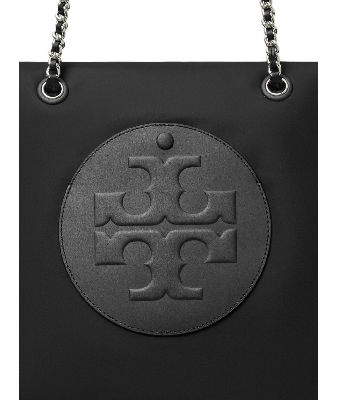 TORY BURCH Черная синтетическая сумка тоут, фото 2