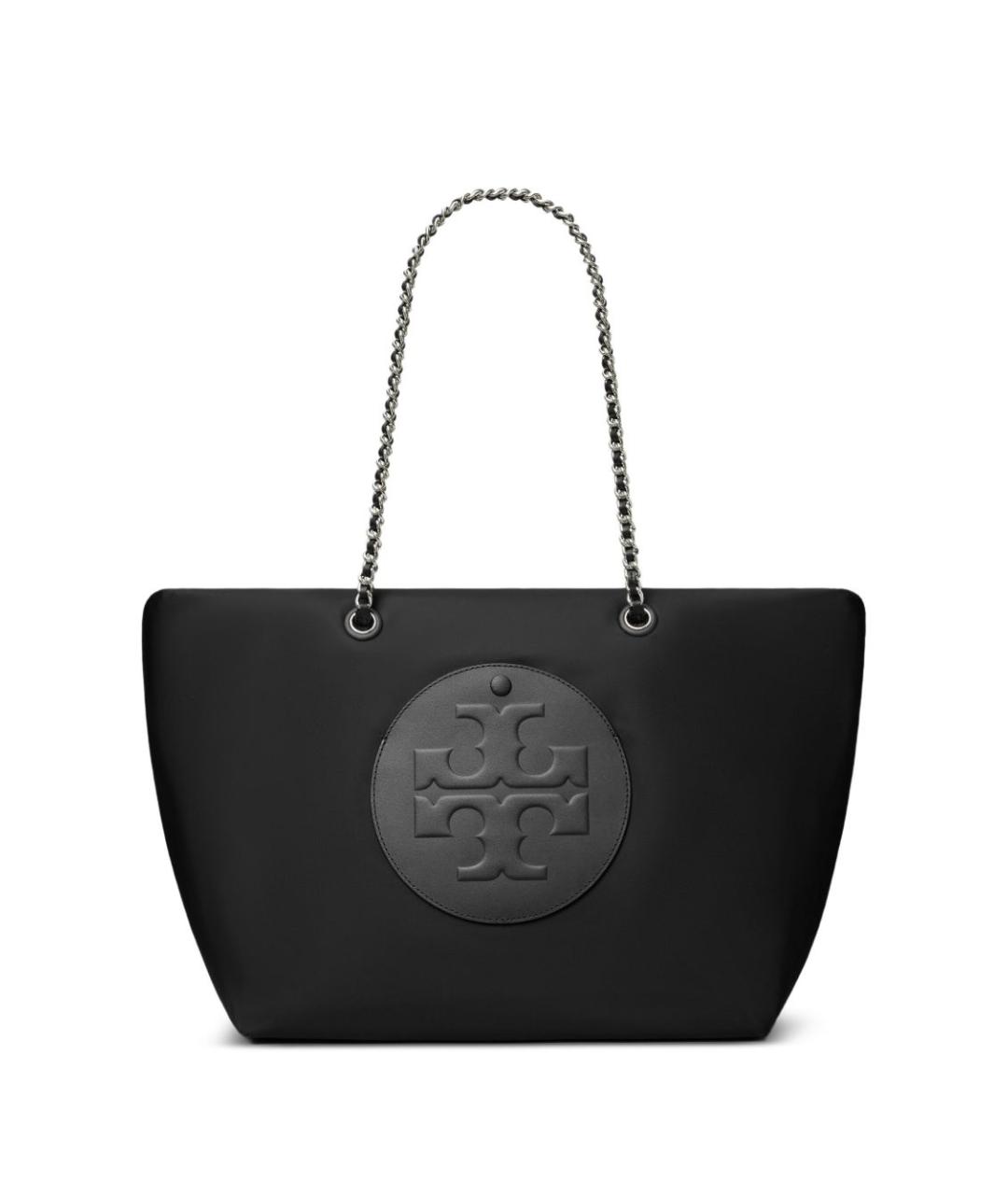 TORY BURCH Черная синтетическая сумка тоут, фото 1