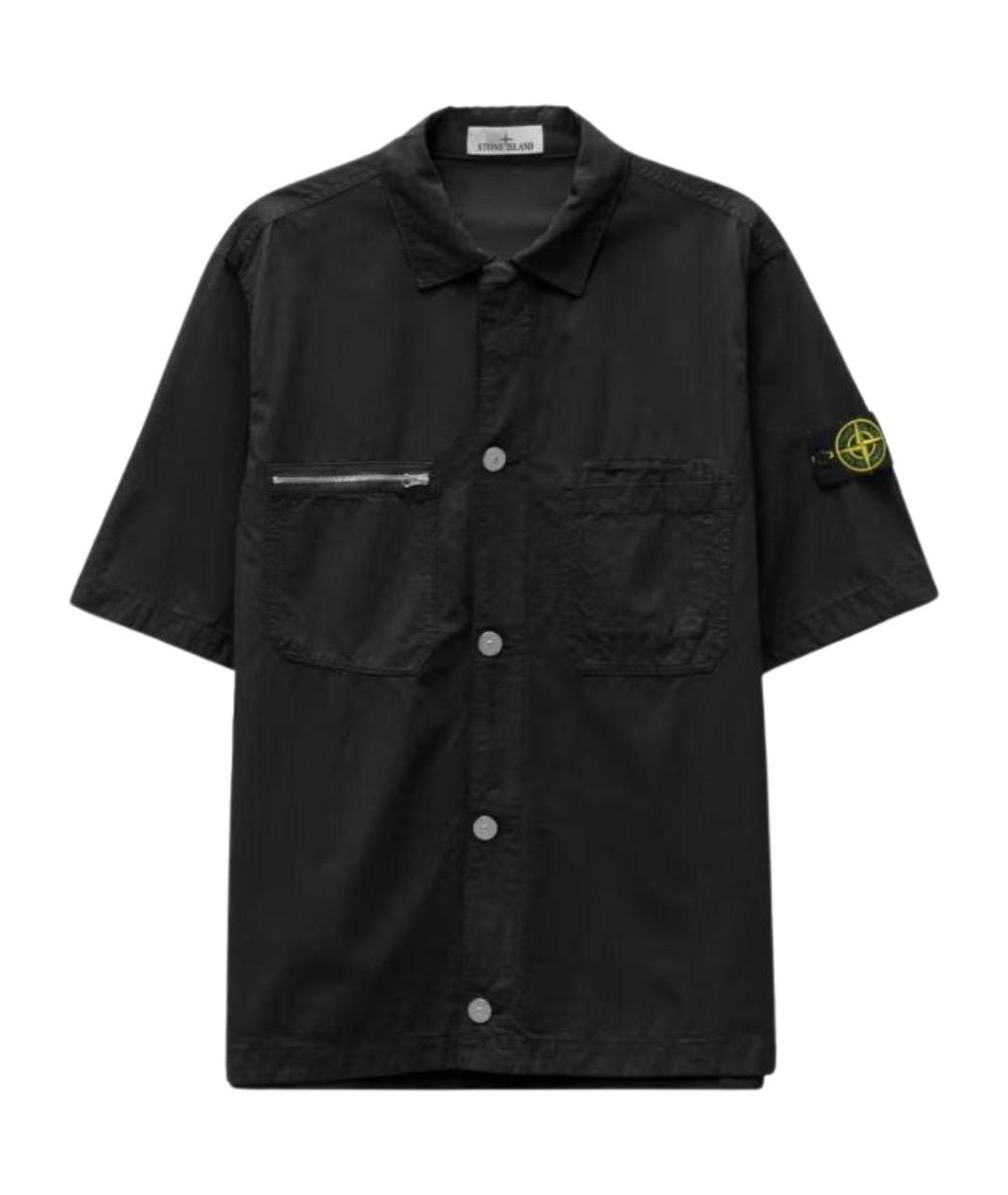 STONE ISLAND Черная футболка, фото 1