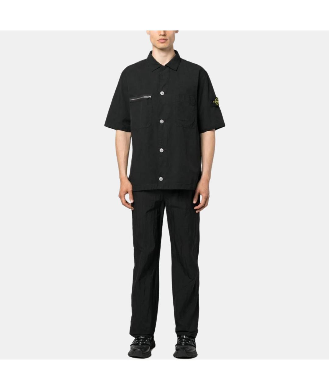 STONE ISLAND Черная футболка, фото 3