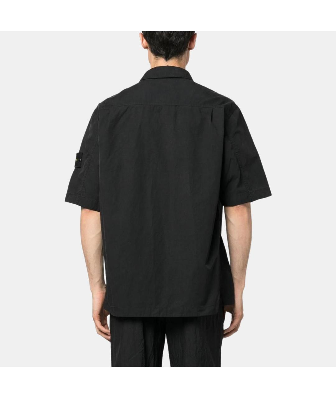 STONE ISLAND Черная футболка, фото 4