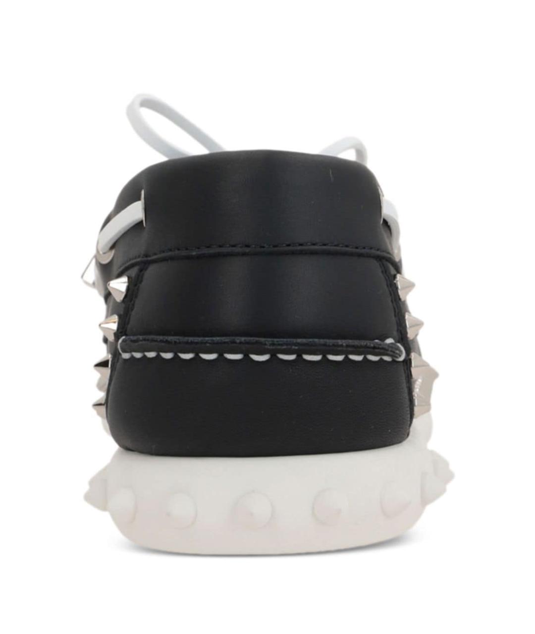 CHRISTIAN LOUBOUTIN Черные кожаные лоферы, фото 3